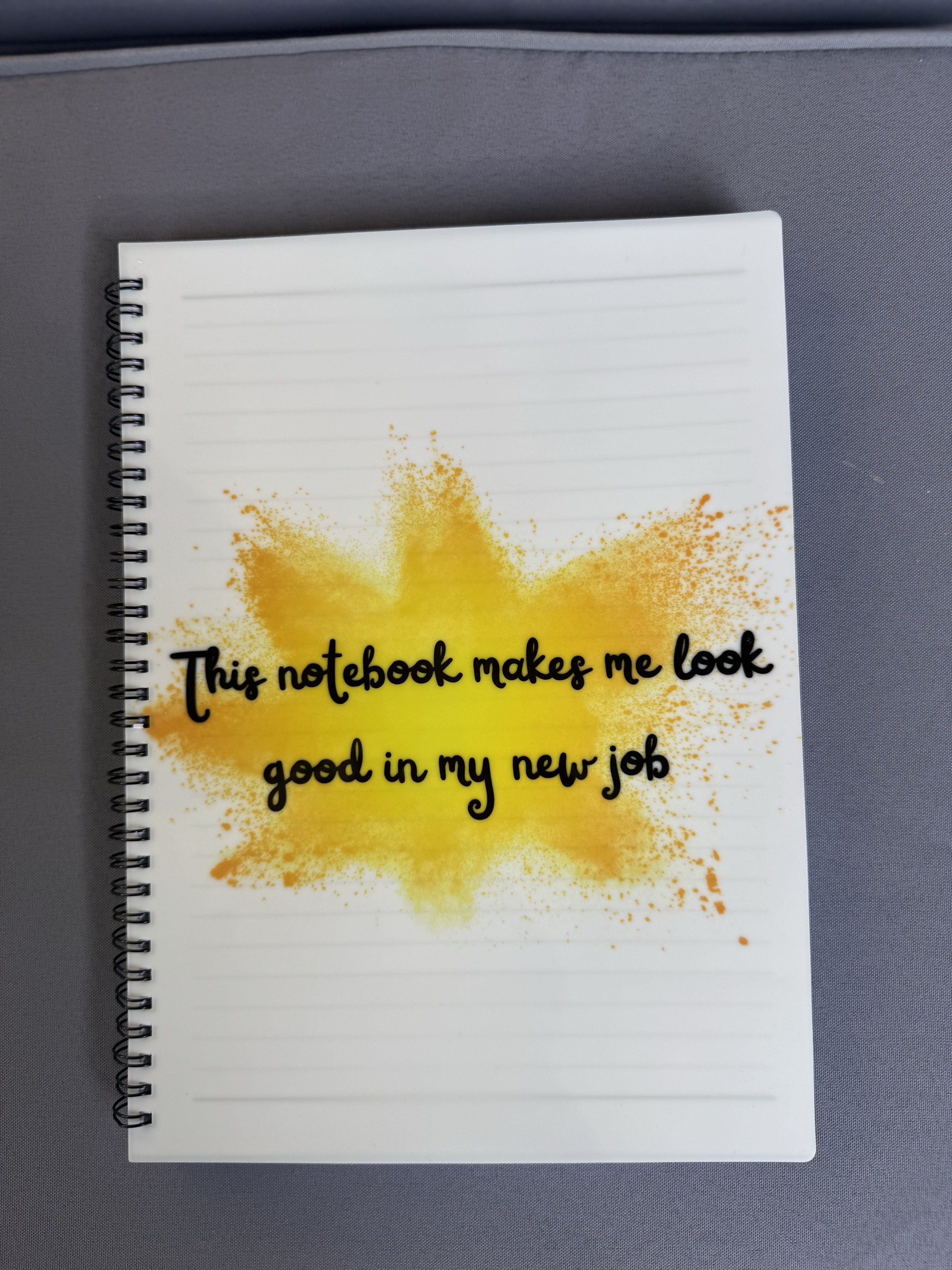 Notebook size A4 that can be personalised with any image or design.